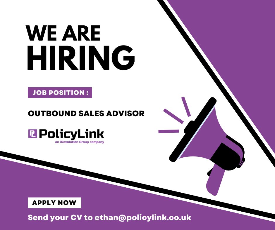 It's been a busy start to 2023 and as a result we are currently looking for Sales Advisors to join our team on a full time permanent basis

To apply simply click the link below or send your CV to Ethan@policylink.co.uk

lnkd.in/eBasHdJg

#hiring #job #nowhiring
