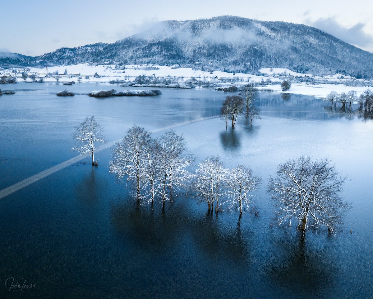 Frozen. #flood #planinaplain #planinaprirakeku #planinskopolje #karst #slovenia #slovenija #nature #naturephotography #naturelovers #travel #travelphotography #landscape #landscapephotography #landscape_lovers #natgeo  #winter  #winter #blue #frozen photo @jaka_ivancic