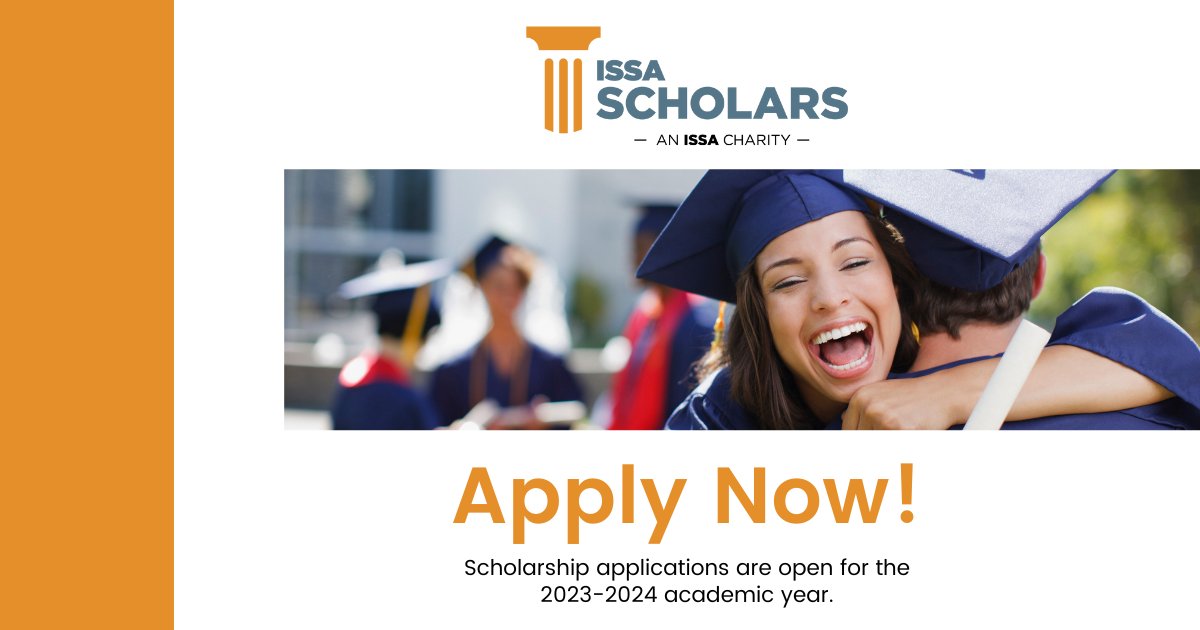 ISSA Scholars Applications for the 2023-2024 school year are now available to ISSA Canada members and their families. Applications must be submitted by 7 p.m. (Eastern) on April 14, 2023. APPLY NOW! bddy.me/3IN6jE6
