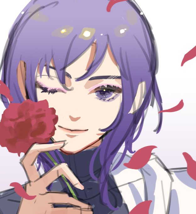 ユーリスくんにウインクされてぇとか思いながら描いてる絵 