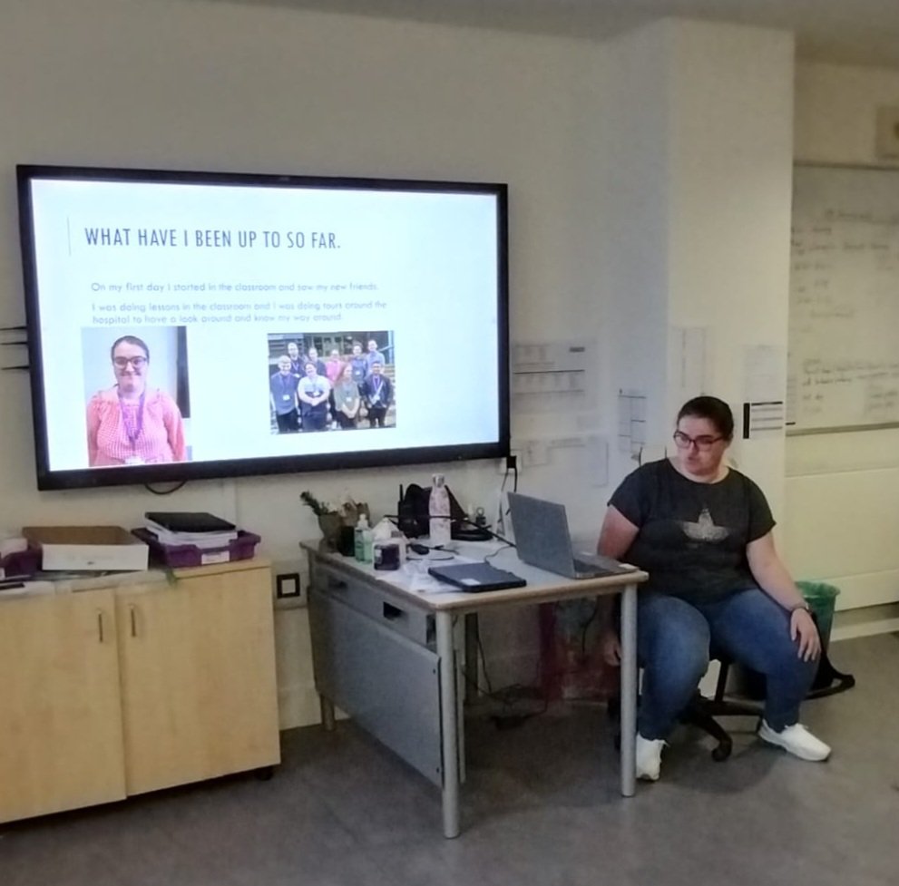 BOLHSMarion's tweet image. It was wonderful to hear the new skills and experiences Alex has gained at ProjectSEARCH! Good luck at your new work placement Alex! #skillsforemployment #workexperience #proud