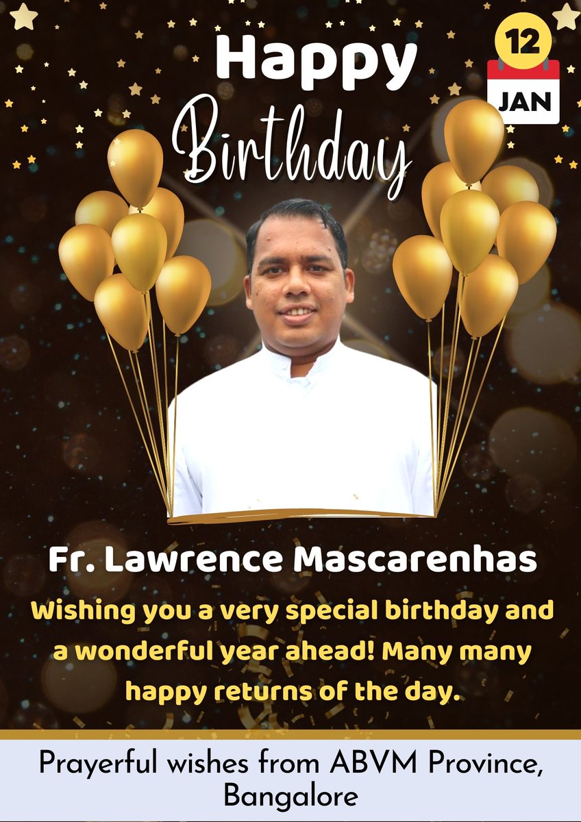 ABVMPallottine's tweet photo. Happy Birthday Fr Lawrence https://t.co/jfarX1wQkk