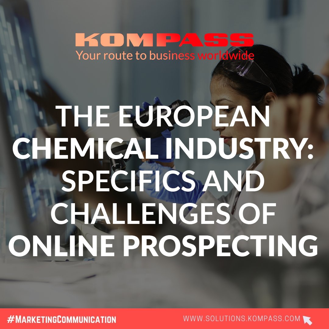 KompassInterna1's tweet photo. #SalesTips: Chemical Industry: Targeting, lead generation, prospecting 👉 https://t.co/rrCoL65UWW #Kompass #EasyList #Database #B2B #ChemicalIndustry #EuropeanChemicals #ChemicalCompanies https://t.co/JUKYWHw3Z7
