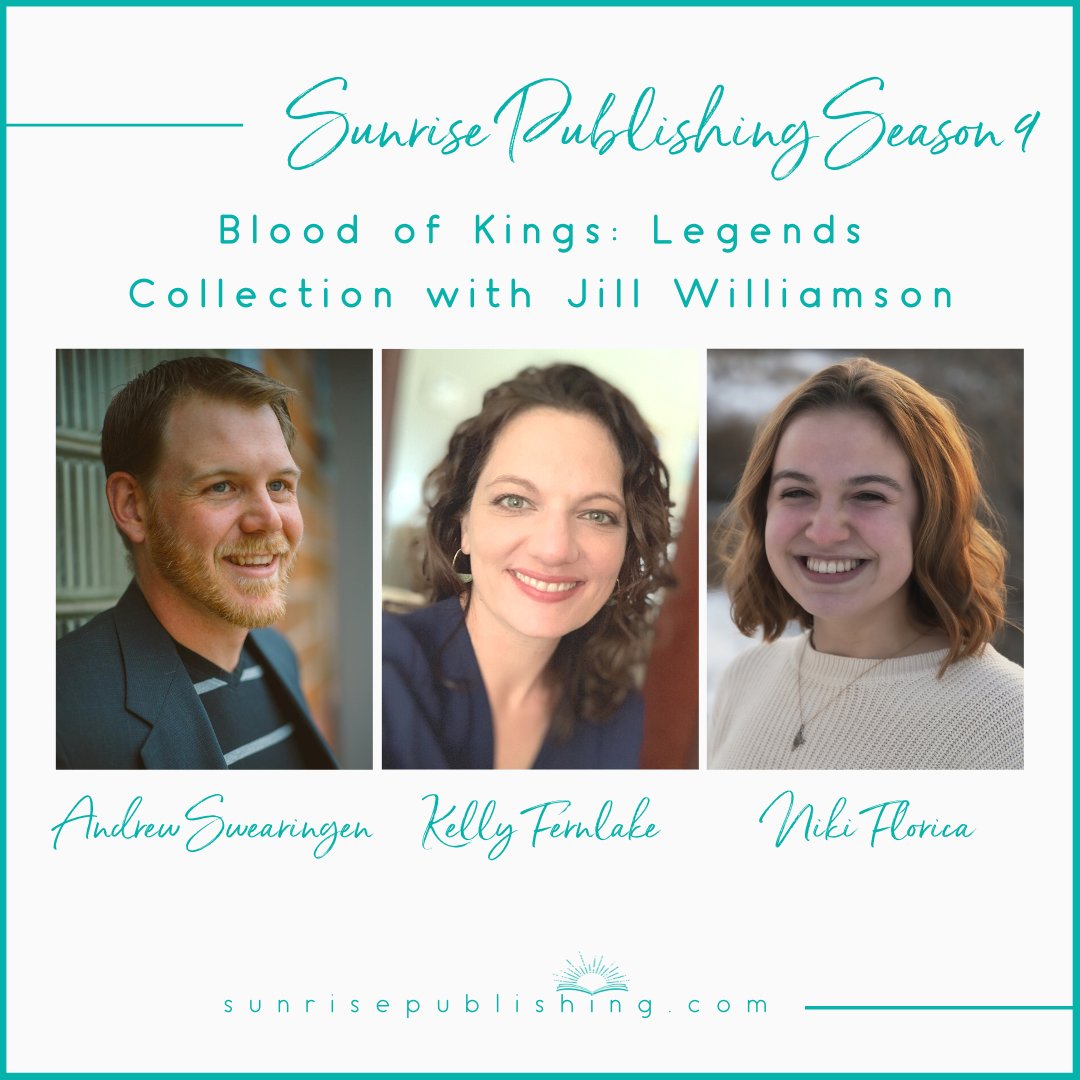 SunrisePublish's tweet photo. Announcing our Season 9 authors writing epic medieval fantasy in our Blood of Kings: Legends series with @JillWilliamson, releasing in 2025. Congratulations to our newest Sunrise authors!⁠ @WittySwearWords @KellyFernlake @FloricaNiki
⁠
⁠🌞https://t.co/nuKyoW7IGj⁠authors
⁠ https://t.co/WhY6uj3egt