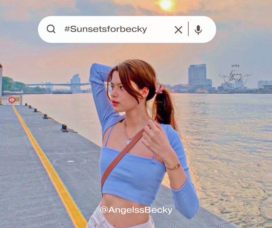 freenbeckdaily's tweet photo. TREND ‼️

The dynamic is about using the hashtag #.sunsetsforBecky + photo of a sunset + your country 

🗓️: 20/1 all day according to your time zone https://t.co/DWecpcVXcp