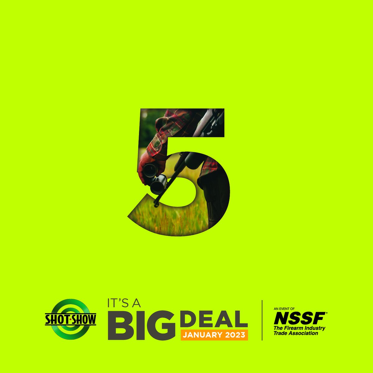 nssfshotshow's tweet photo. Five days until the 2023 SHOT Show!

#SHOTShow #SHOTShow2023 #tradeshow #SHOTBusiness https://t.co/SHJ9qNsw6G