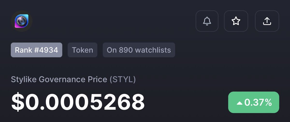 #STYL is the next 100X token backed by FashionTV.
Buy and HOLD:

pancakeswap.finance/swap?outputCur…

CMC &amp; CoinGecko ☑️
<a href="/Stylike_io/">Stylike.io</a>