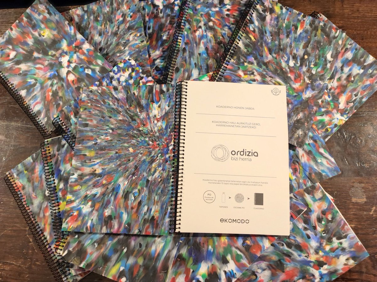 [EUS] Ekomodorekin elkarlanean sortutako koadernoen zozketa amaitu da eta irabazleak Julen Iraola Matxain, Anuska Ibañez Monteagudo, Beñat Murua Sarriegi, Itziar Herzog López, Montse Bea Sánchez, Mari Asun Otaño, Intza Plazaola, Oihana Benito, Lucía Prieto del Valle, ⬇️