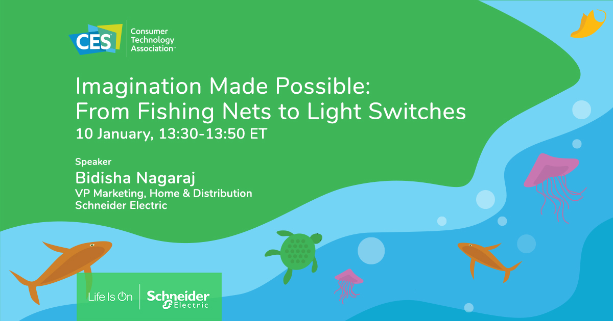 Join us at #CES2023, at our live innovation talk, "Imagination Made Possible: From Fishing Nets to Light Switches" to witness an innovation of its kind; making light switches from fishing nets!

#NetZero #sustainability #sustainablehomes 

Register now: spr.ly/60173piml