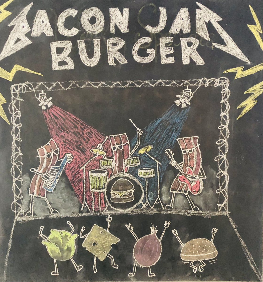 TheBulldogLT's tweet photo. New Jan 2023 specials! The Jam is back! 🥓🤘🍔 https://t.co/LGI8W5B7CX