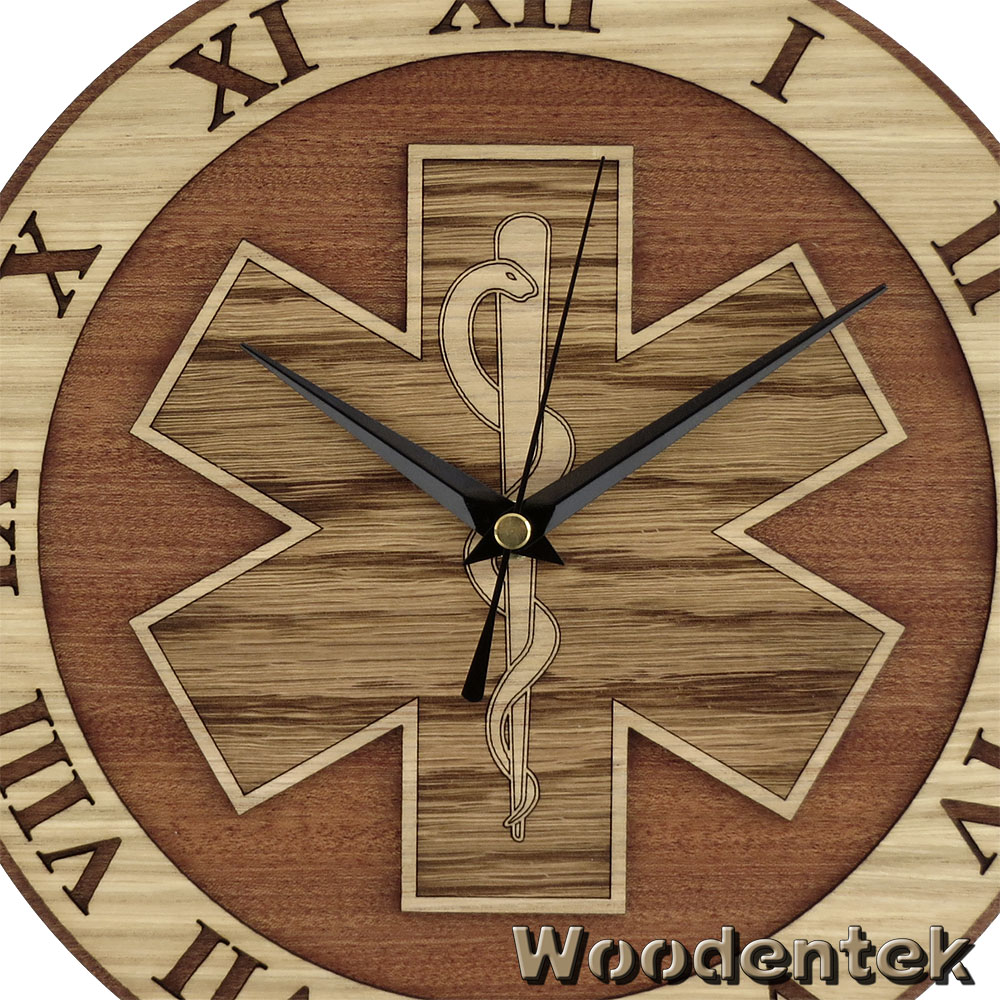 woodentek's tweet photo. Handmade #RodOfAsclepius  wooden clock #MedicalClock #StarOfLife  #healthcare  #HealthForAll - WorldwideShipping https://t.co/vn9eYw92IB https://t.co/ccH4SWfZCK
