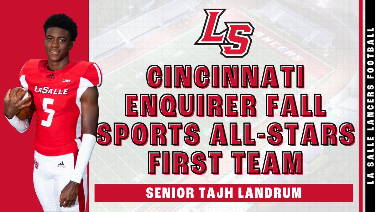 Now onto the <a href="/LS_LancerFB/">La Salle Football</a> team all-stars. Congratulations to Senior Tajh Landrum!