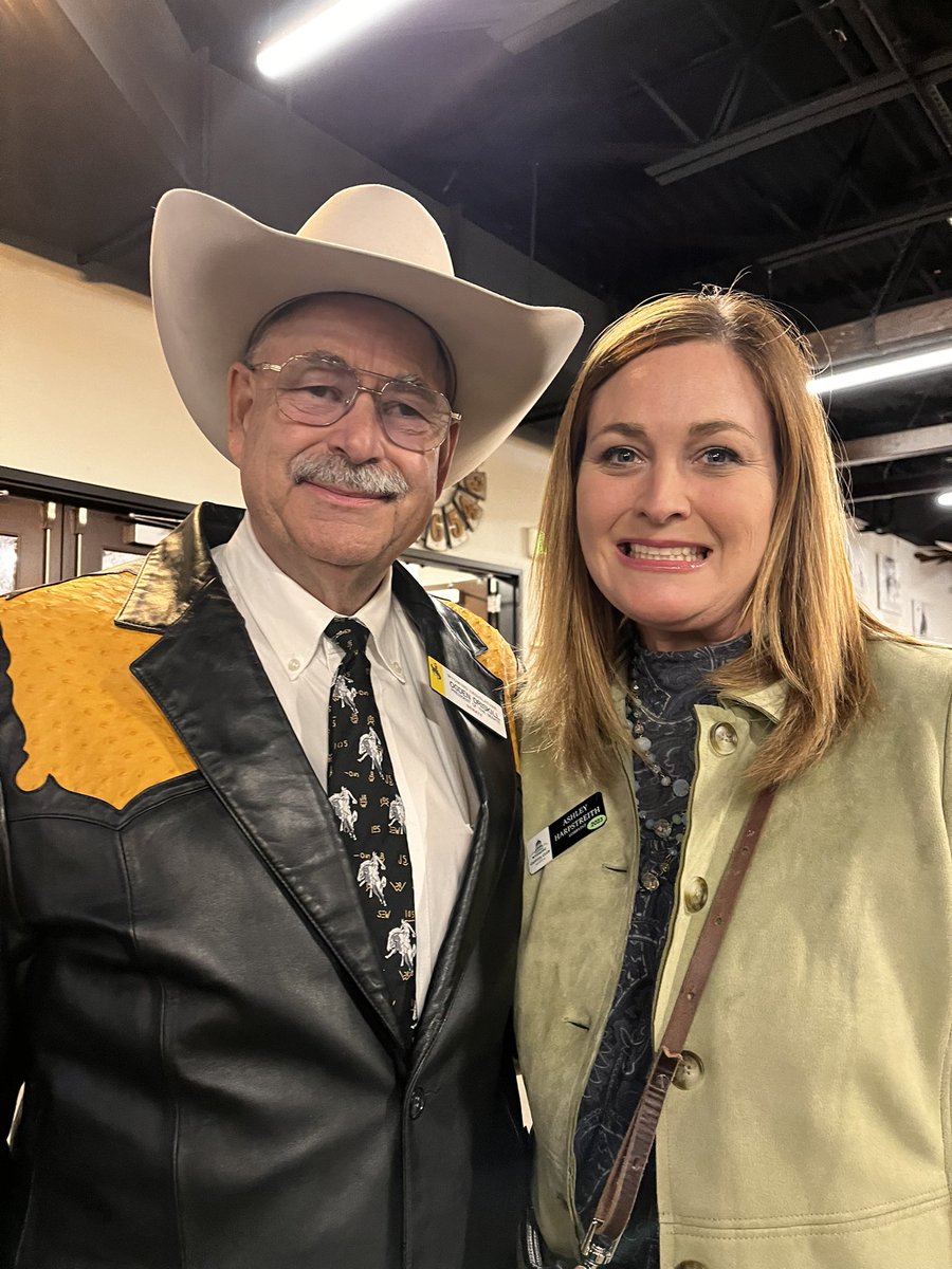 Great to visit with the newly elected Senate President @SenatorDriskil, had to commemorate the conversation with a 📸 of his David Bowie cowboy jacket <a href="/joshwolfson/">Josh Wolfson</a> #allsmilesweek1 #thatswy #cowboy #davidbowiecountrysong