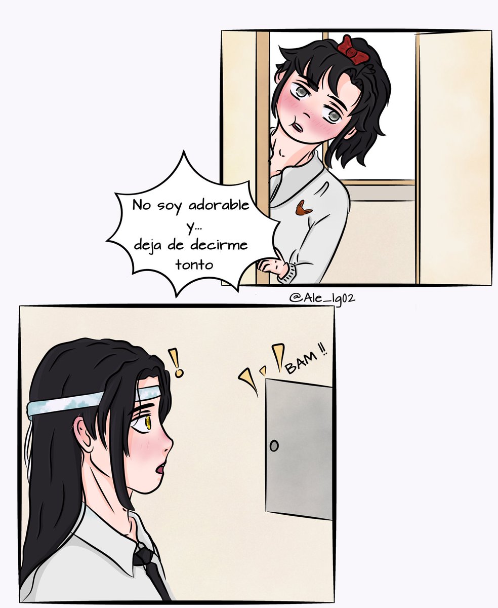 Ale_lg02's tweet photo. Leía el manhwa eventful/ajetreado y esto salió ✨
#mdzs #WangXian #dasadanan https://t.co/uOKuc88dmX