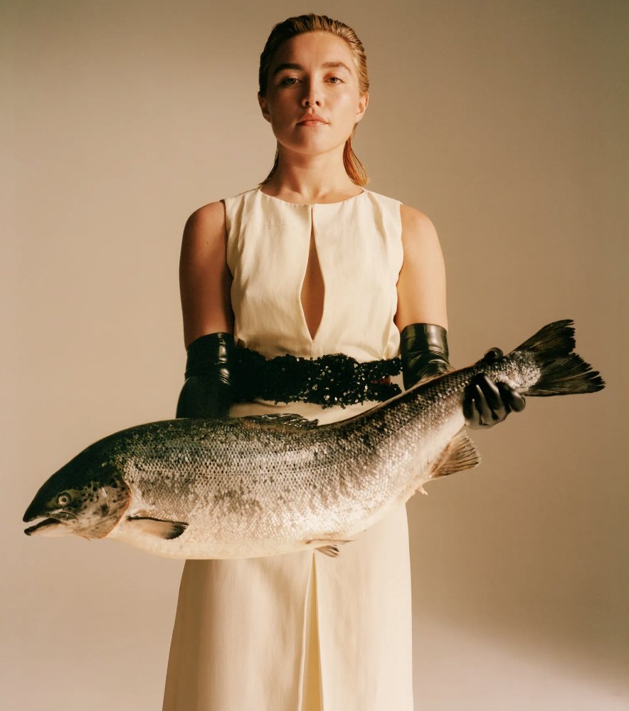 #FlorencePugh looking like all dudes on dating apps for Vogue