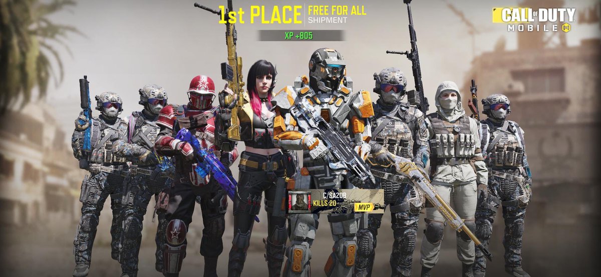 GastonGlock86's tweet photo. Nailed it ! MVP 1st place. Free for all, shipment yard map! @PlayCODMobile #CoDMobile #MVP #number1 #killstreak #codlife #mobilegaming https://t.co/6CVaBfAJtn