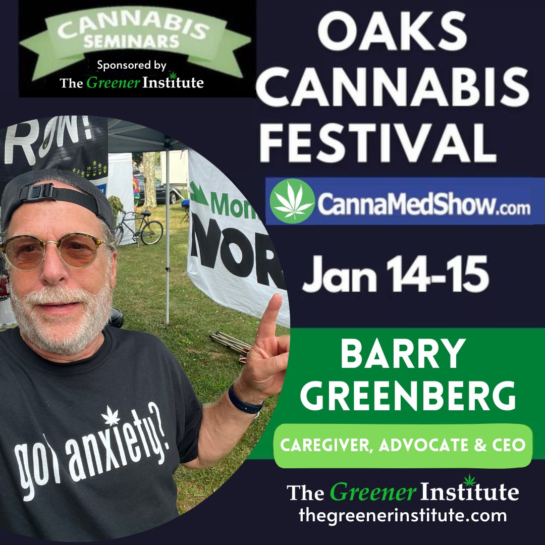 TheGreenerInst's tweet photo. Don't miss out on your chance to learn all about Cooking with Cannabis from The Greener Institute CEO, Barry Greenberg, THIS WEEKEND at the Oaks Canna Fest Expo &amp; Seminar Series. Purchase tickets in advance at https://t.co/tTPzRBP3OE! https://t.co/9XkE0FHipK