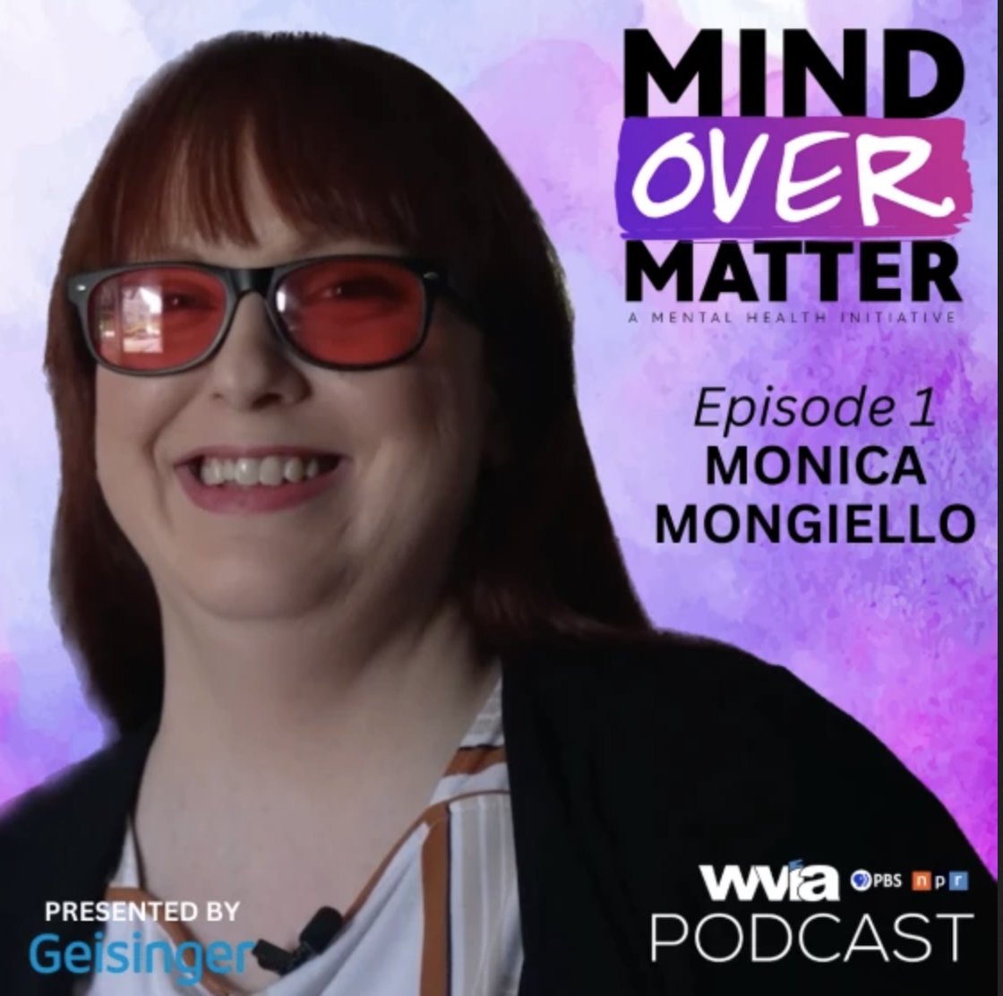 NEPABUZZ1's tweet photo. The Mind Over Matter Podcast. Every week, you'll hear from leading experts who provide helpful information on a variety of mental health disorders. 
Monica Mongiello, who has been living with psychosis for more than 20 years. You can listen at https://t.co/9Sm3B2kF54 https://t.co/B7RLKalHDc