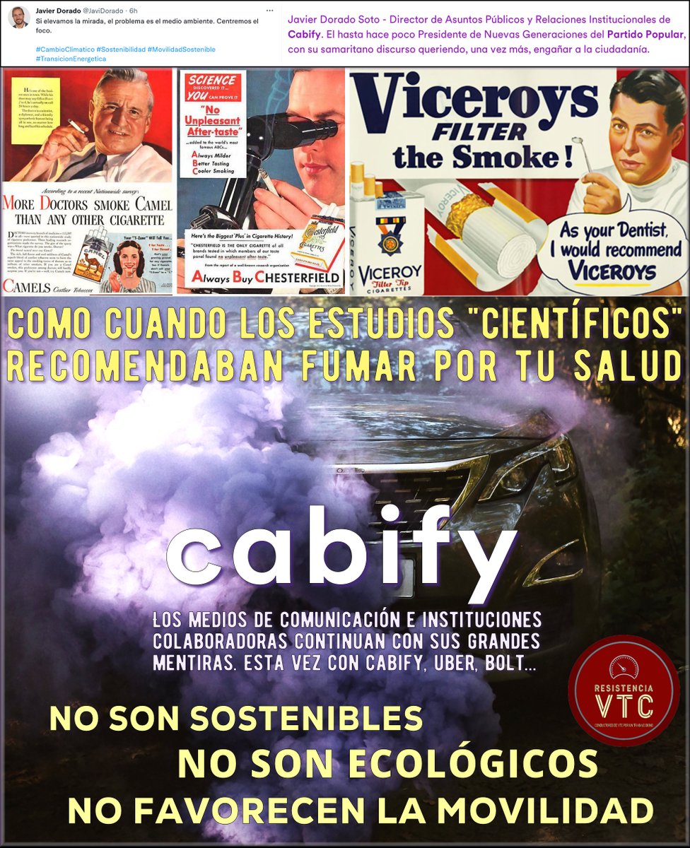EnLuchaVTC's tweet photo. Javier Dorado Soto 🤥 Director de Asuntos Públicos y Relaciones Institucionales de #Cabify📴 

El hasta hace poco Presidente de @NNGG_Es del Partido @ppopular, con su samaritano discurso queriendo, una vez más, engañar a la ciudadanía. 

☛ #CabifyOff #deleteCabify #Cabifyslavery https://t.co/pxKgXmY1cj