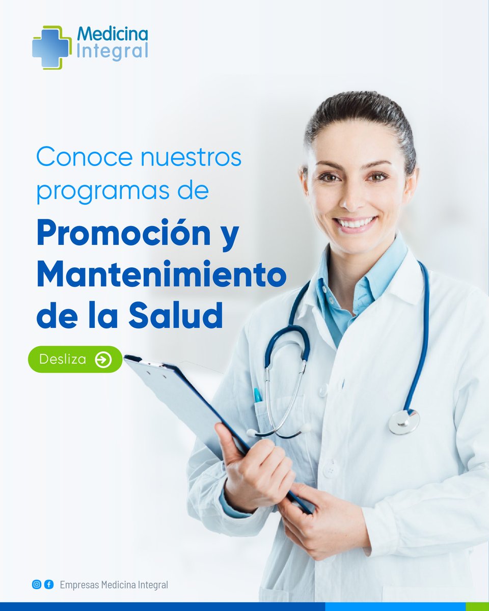Medintegral_SA's tweet photo. ¡Conoce nuestros programas PyM! 💚💙
#promocióndelasalud #atención #saludmédica #programasdesalud https://t.co/AIbpabe9CT