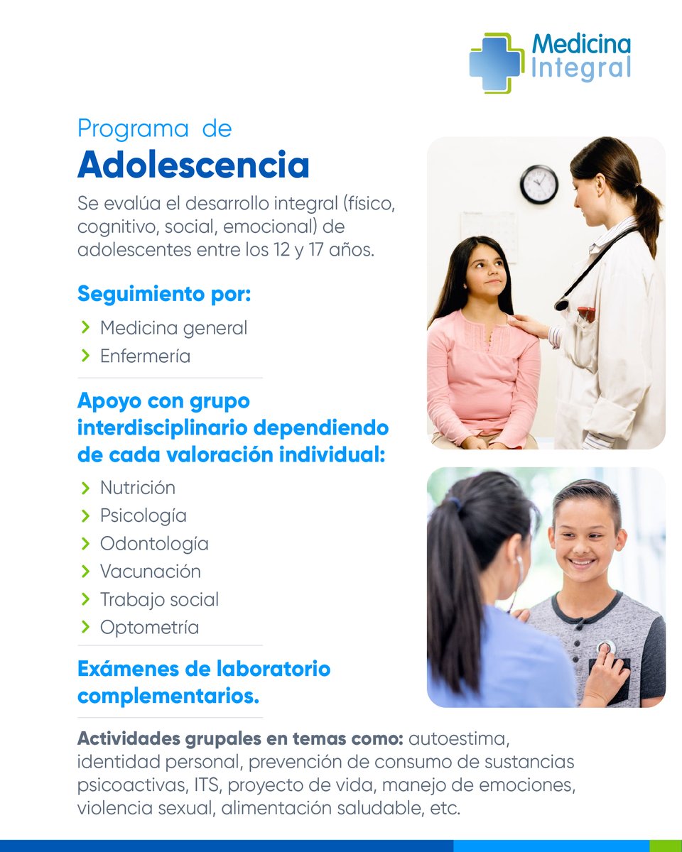 Medintegral_SA's tweet photo. ¡Conoce nuestros programas PyM! 💚💙
#promocióndelasalud #atención #saludmédica #programasdesalud https://t.co/AIbpabe9CT