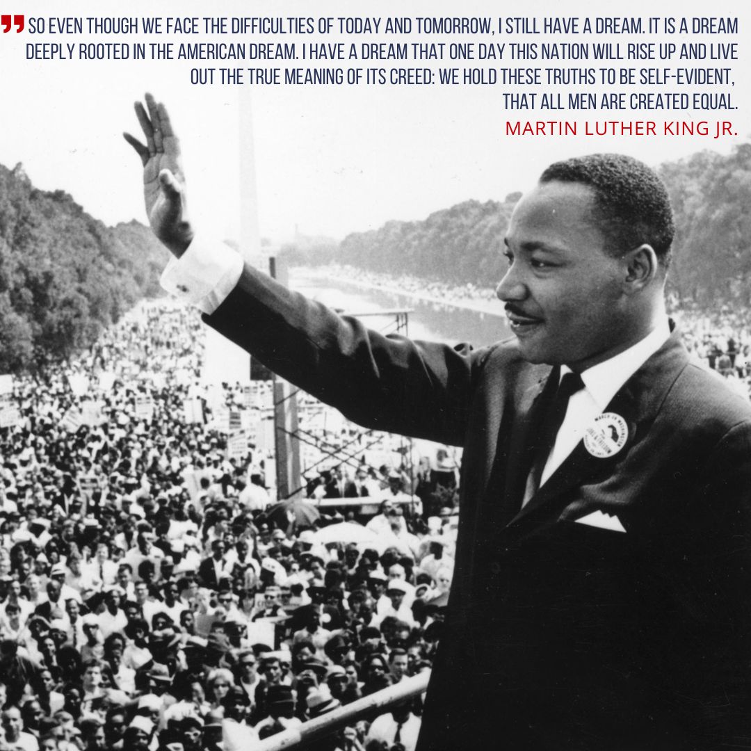 foundingforward's tweet photo. An integral leader in our nation's Civil Rights Movement, Dr. King was instrumental in ending segregation &amp; his contributions to the Civil Rights Act were monumental. We honor and remember Dr. King's life, legacy, and impact. #MartinLutherKingJr #MLKDay2023 https://t.co/CVJfNyJ2t8