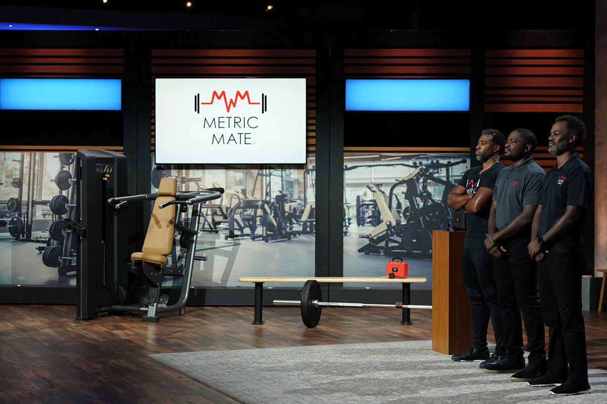 GeorgiaTech's tweet photo. Tomorrow, Tech alumni Braxton Davis and Ecleamus Ricks will pitch their patented technology, Metric Mate, on @ABCSharkTank.

Metric Mate turns strength training equipment into smart equipment, allowing users to automatically capture detailed workout data.🦈https://t.co/TxkhOpPjvG https://t.co/iEOqlLeaDW