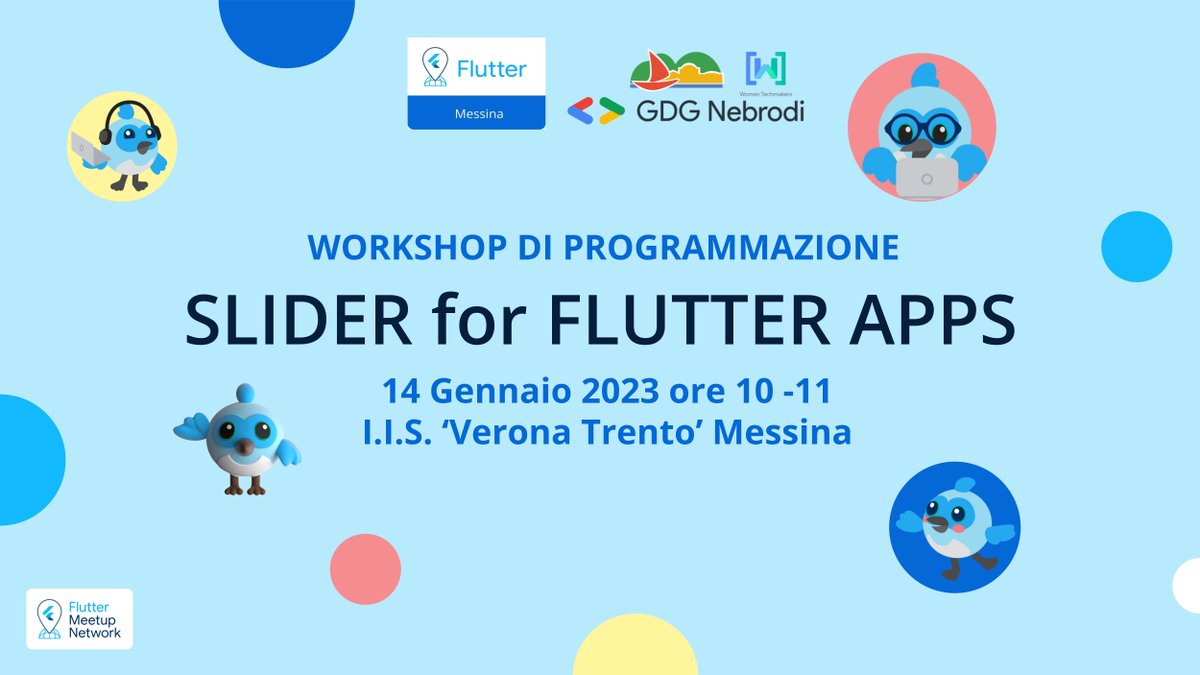 #Flutter #Workshop part two #Jan142023 <a href="/gdgnebrodi/">GDG Nebrodi</a> <a href="/FlutterMessina/">Flutter Messina</a> <a href="/flutteristas/">Flutteristas 💙</a> <a href="/FlutterMeetups/">Flutter Meetups</a> <a href="/WomenTechmakers/">Women Techmakers</a> <a href="/googledevgroups/">Google Developer Groups</a>  RSVP on meetup.com/it-IT/flutter-…
