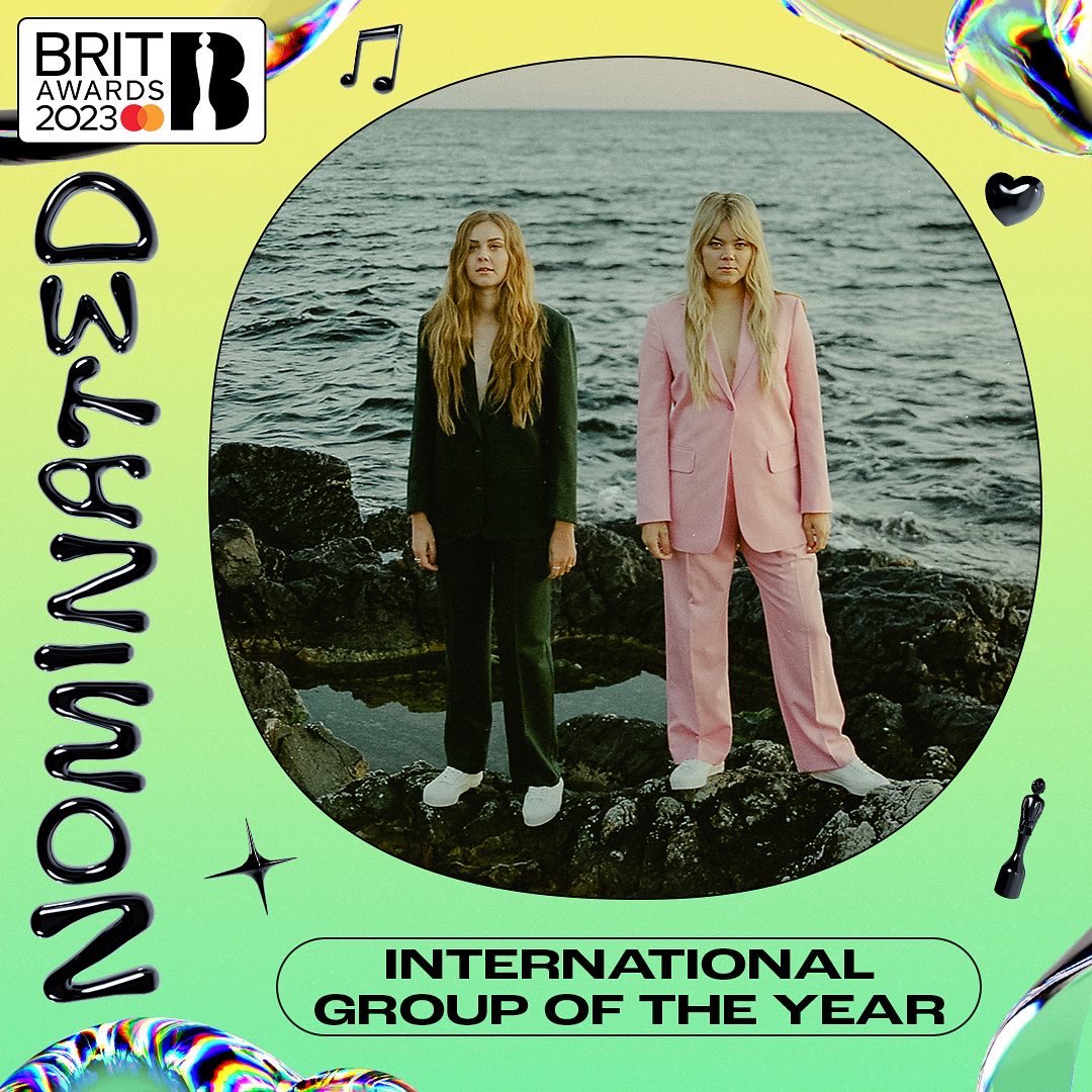FirstAidKitBand's tweet photo. WOW! We’re thrilled and honored to find out we’re nominated (yet again!) for a Brit Award for Best International Group. 😱 We just finished off an incredible UK tour, it felt really special. We want to thank all our UK listeners for the love and support. 😍🇬🇧🙏✨ #BRITs  @BRITs https://t.co/dWRy6xUU6N