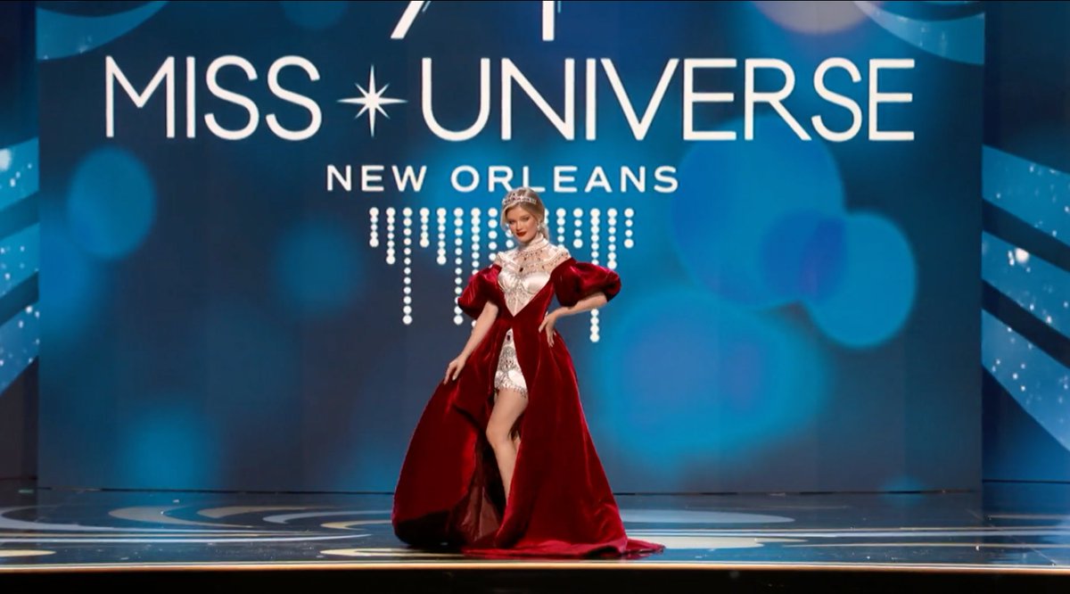 OstapYarysh's tweet photo. Feel the difference. 

🇺🇦Ukraine at @MissUniverse: A costume that symbolizes Ukraine's fight for freedom.
🇷🇺 Russia at Miss Universe: A costume that embodies the Russian empire.

Very telling. https://t.co/jPaZaHvFF3