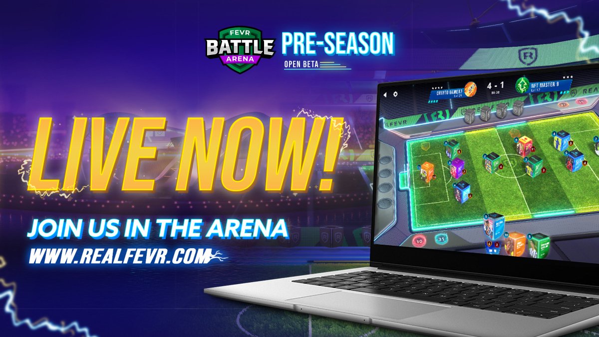 FEVR Battle Arena Sezon Öncesi CANLI 🚨

Sonunda arenaya giriş kapıları resmen açıldı ve bugün ekosistemimiz yepyeni bir seviyeye yükseldi!

Nihai RealFevr anlarının faydası konsolide edildi 🔥

Oyunu yükleyin ve oynamaya başlayın:

realfevr.com/fevr-battle-ar…

#BSC #NFT #football
