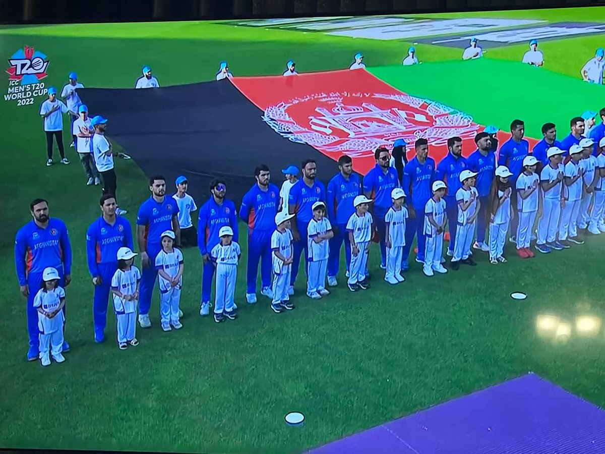 Afghan cricket players represent Afghanistan What a pathetic decision by @cricketcomau They should know that cricket is not a playground for politics• Cricket is symbol of happiness that brings people and nations together. #CricketAustralia @ACBofficials #StopPoliticsinCricket