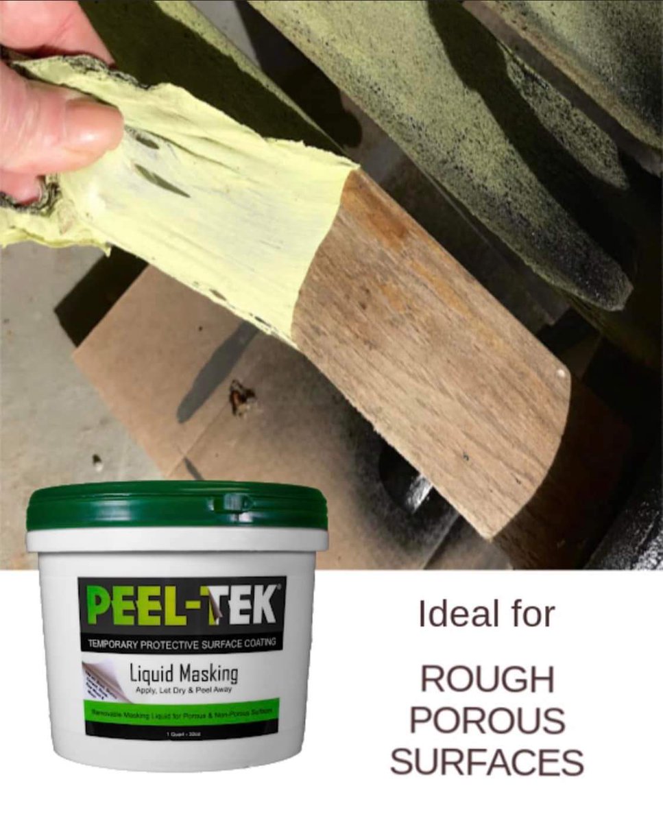 Peel-Tek is your ideal liquid masking for even your toughest porous surfaces! Try us today! #Construction #concrete #wood #HomeImprovement #remodel #diy #glass #porcelain #stucco #tile #concretedesign #AmazonDeals