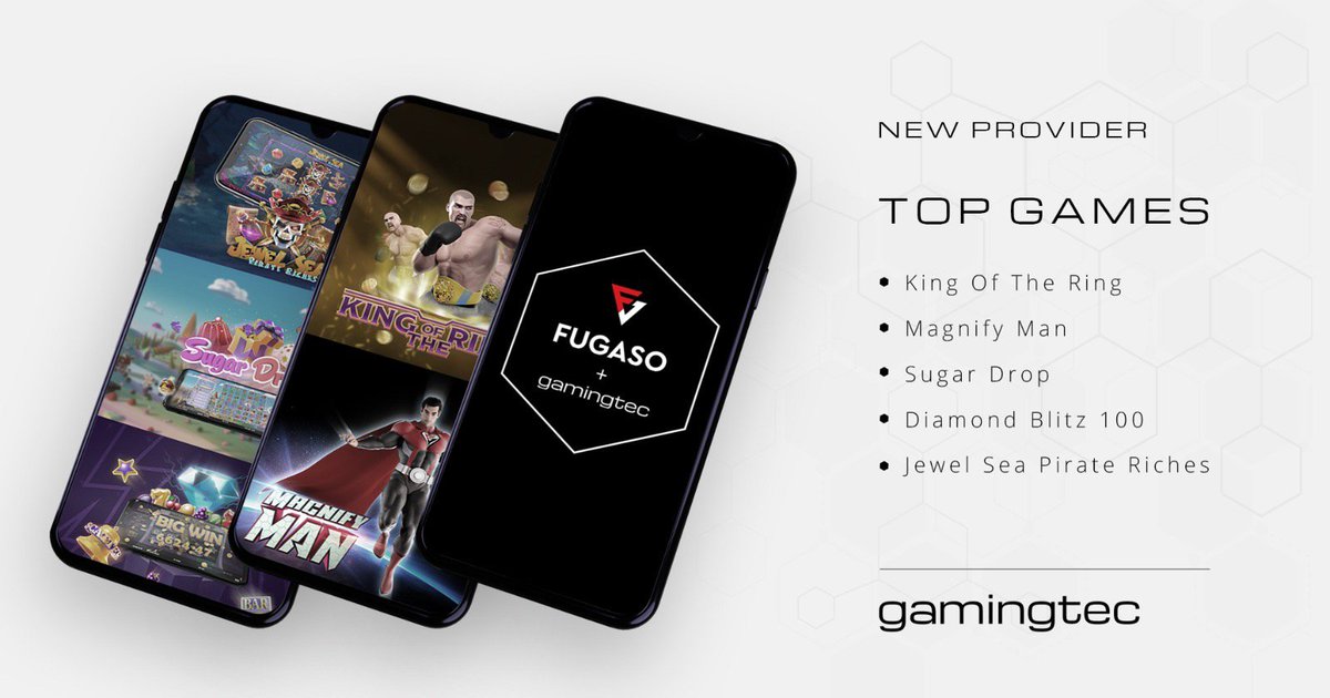 gamingteccom's tweet photo. We're thrilled to announce a major new #partnership with innovative games provider, Fugaso! The deal will see scores more bold, striking &amp; highly entertaining titles added to our already impressive content portfolio. Read more: https://t.co/ynfuwuQOOi #iGaming #Casino https://t.co/Xzt5T0KybN