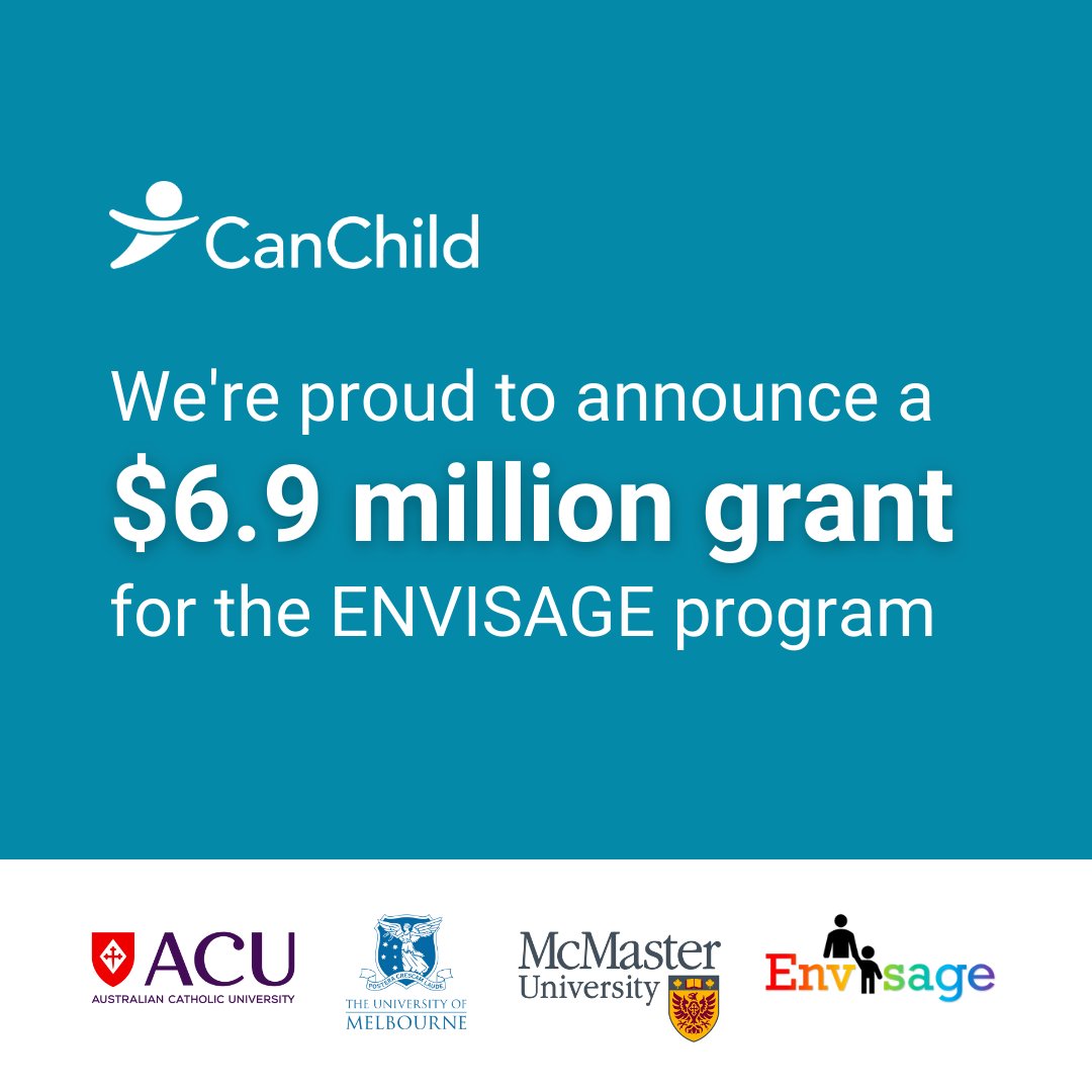Big news! We're proud to announce a $6.9 million grant for our ENVISAGE program, supporting and connecting caregivers raising children with developmental concerns or disabilities across Australia. Learn more: bit.ly/3vZBODw