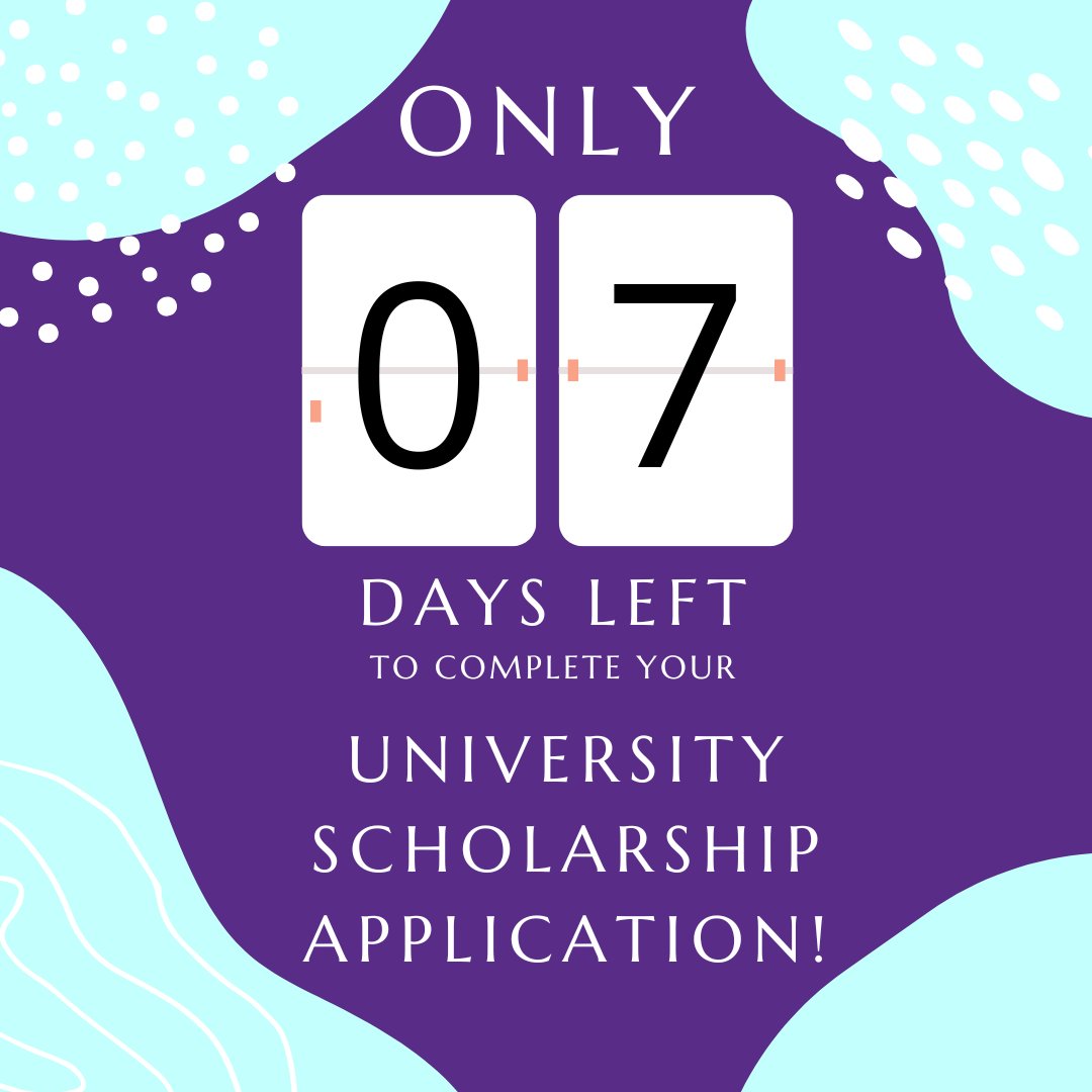 WCUFinancialAid's tweet photo. Submit your University Scholarship Application TODAY in myWCU! The DEADLINE TO APPLY is February 1st! https://t.co/aYi2w9fCLl