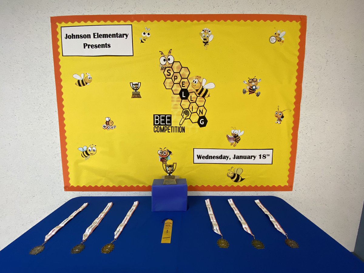 LinettLopez2's tweet photo. Johnson Elementary is Spelling Bee ready. Are we having a new champion or returning champion Melanie Hernandez will take the trophy again? Stay tune!! Spelling Bee championship is January 18, 2023. https://t.co/qIsFK8NNpC