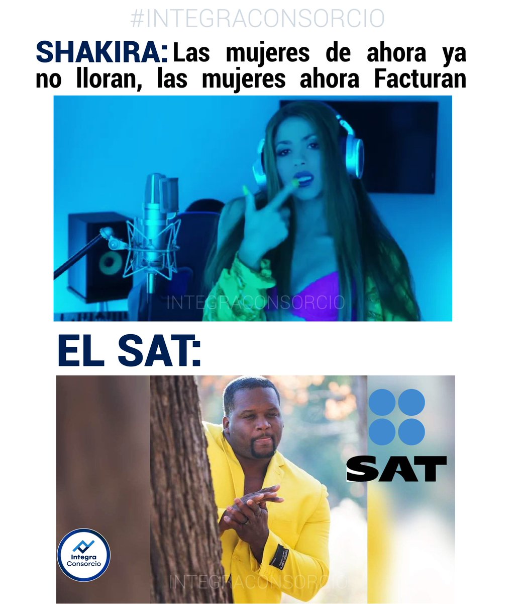 Integra_ConEmp's tweet photo. 🔵 ¡Tu tranquila Skakira, para eso existen los contadores!
#Shakira #Meme #Factura #Mujeres #IntegraConsorcio https://t.co/AIXzK4XVTv