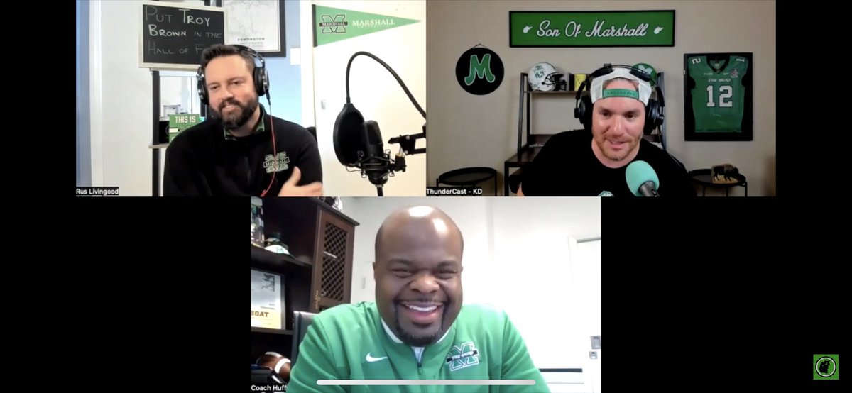 ThunderCast_Pod's tweet photo. Marshall HC @CoachHuff sat down with us for a deep diving conversation covering many topics in the forefront of Herd Fan’s minds. 

We even found time to cut up a little bit. 

https://t.co/6Nt3QNw9Sh https://t.co/p0d3O2MkaK