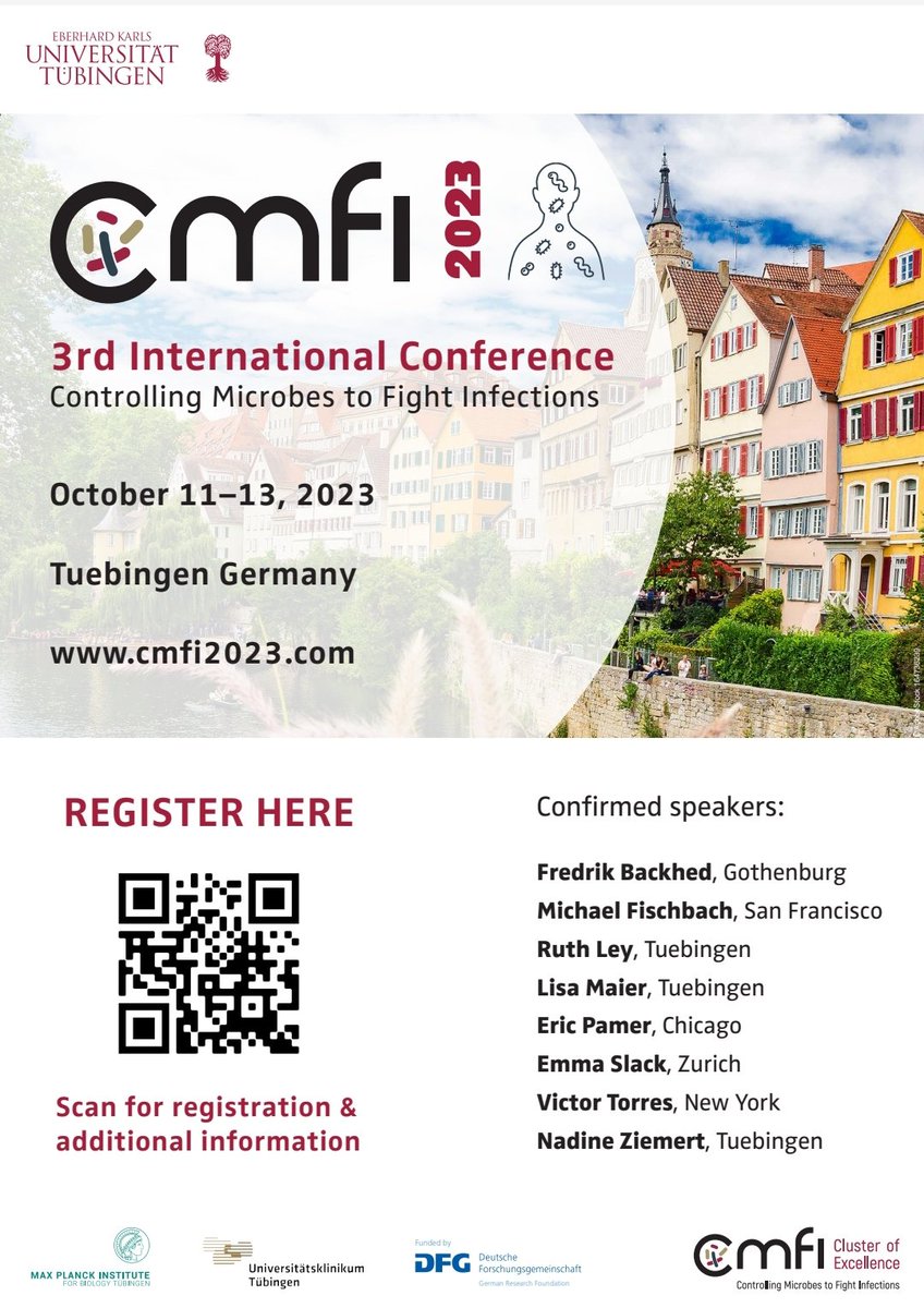We are thrilled to announce, that the registration for our 3rd International conference CMFI 2023 is now open!

We are happy to receive your registration here
➡️cmfi2023.com!

Please RT and spread the word! 
<a href="/uni_tue/">Universität Tübingen</a> <a href="/uktuebingen/">Uniklinikum Tübingen</a> @MPI_Bio <a href="/dfg_public/">DFG public | @dfg_public@wisskomm.social</a>