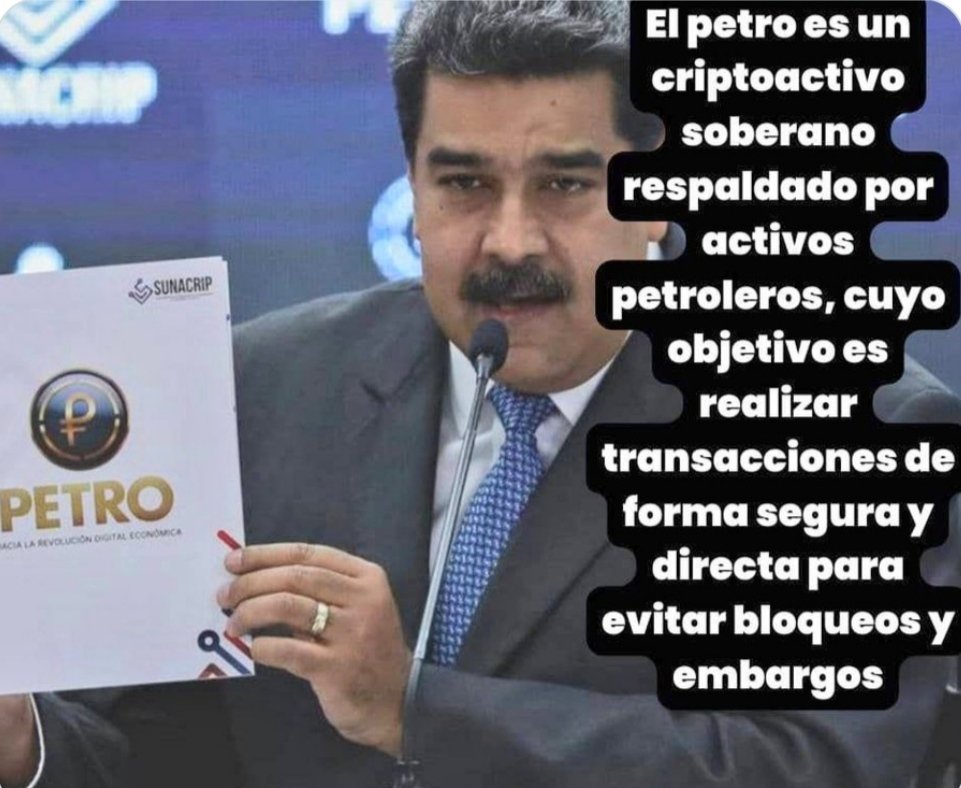 eligop's tweet image. &quot;El #Petro es un #criptoactivo soberano que está respaldado por nuestros recursos naturales. Fue lanzado para que las transacciones estén libres de bloqueos y ataques extranjeros&quot;. Presidente Maduro.

#APP 
#MensajeAnual2023