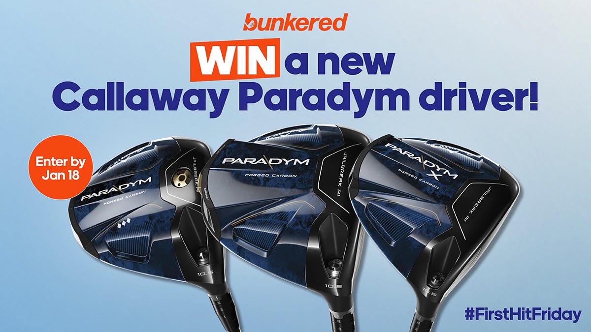 Win a Callaway Paradym driver! Get custom-fitted into Callaway's brand new Paradym driver on #FirstHitFriday at St Andrews on Friday, January 20. To win, do this ⬇️ 🔵 Like & RT this post 🔵 Follow @CallawayGolfEU 🔵 Follow @BunkeredOnline