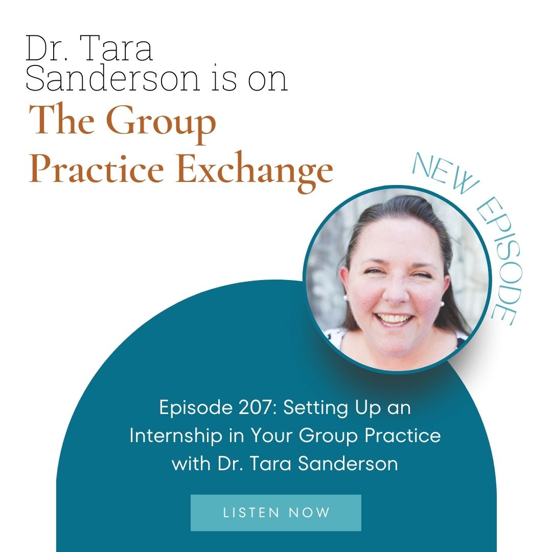 OUT NOW! I was on the newest episode of The Group Practice Exchange talking about how to start your own internship program in YOUR private practice. It was a blast and we covered some really awesome tips and tools! Go listen now wherever you get your podcasts.