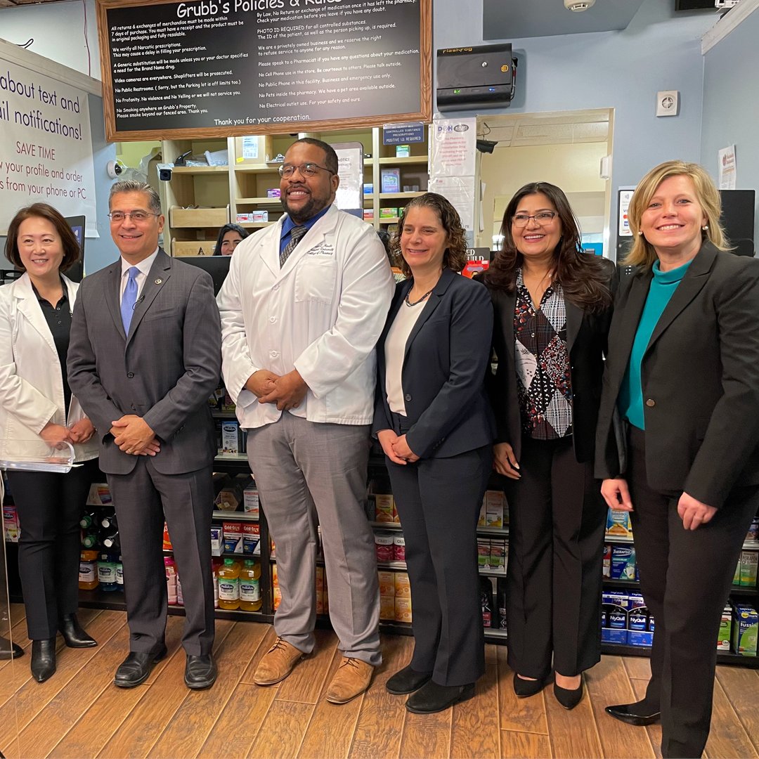 NCOAging's tweet photo. Just now at @GrubbsPharmacy: NCOA's @Ramsey_Alwin, and @HHSGov’s @SecBecerra met to discuss how the #InflationReductionAct lowers drug costs and covers #Vaccines for people with #Medicare. 

Find out what the act means for #OlderAdults.👇
https://t.co/y4bBPZzYcS https://t.co/0ekpBHeOEf