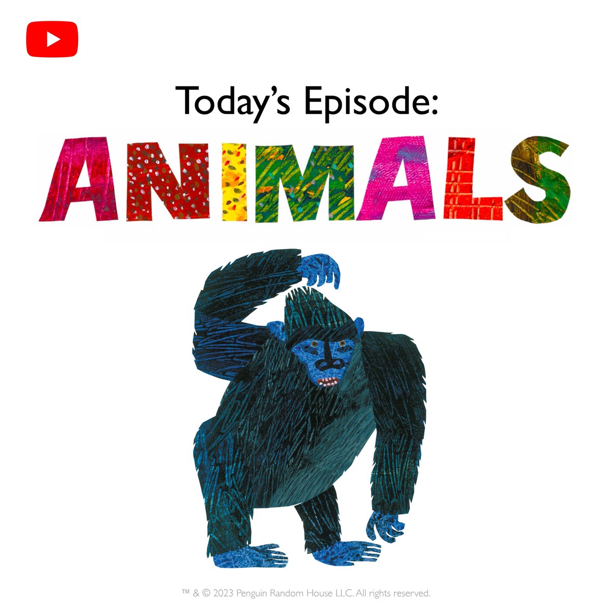 Today’s World of Eric Carle YouTube episode is all about ANIMALS and movement! This episode includes a full storytime read-aloud of From Head to Toe. If you are familiar with this book, then you will know it is all about moving your body! youtu.be/6B6wv4cueq4