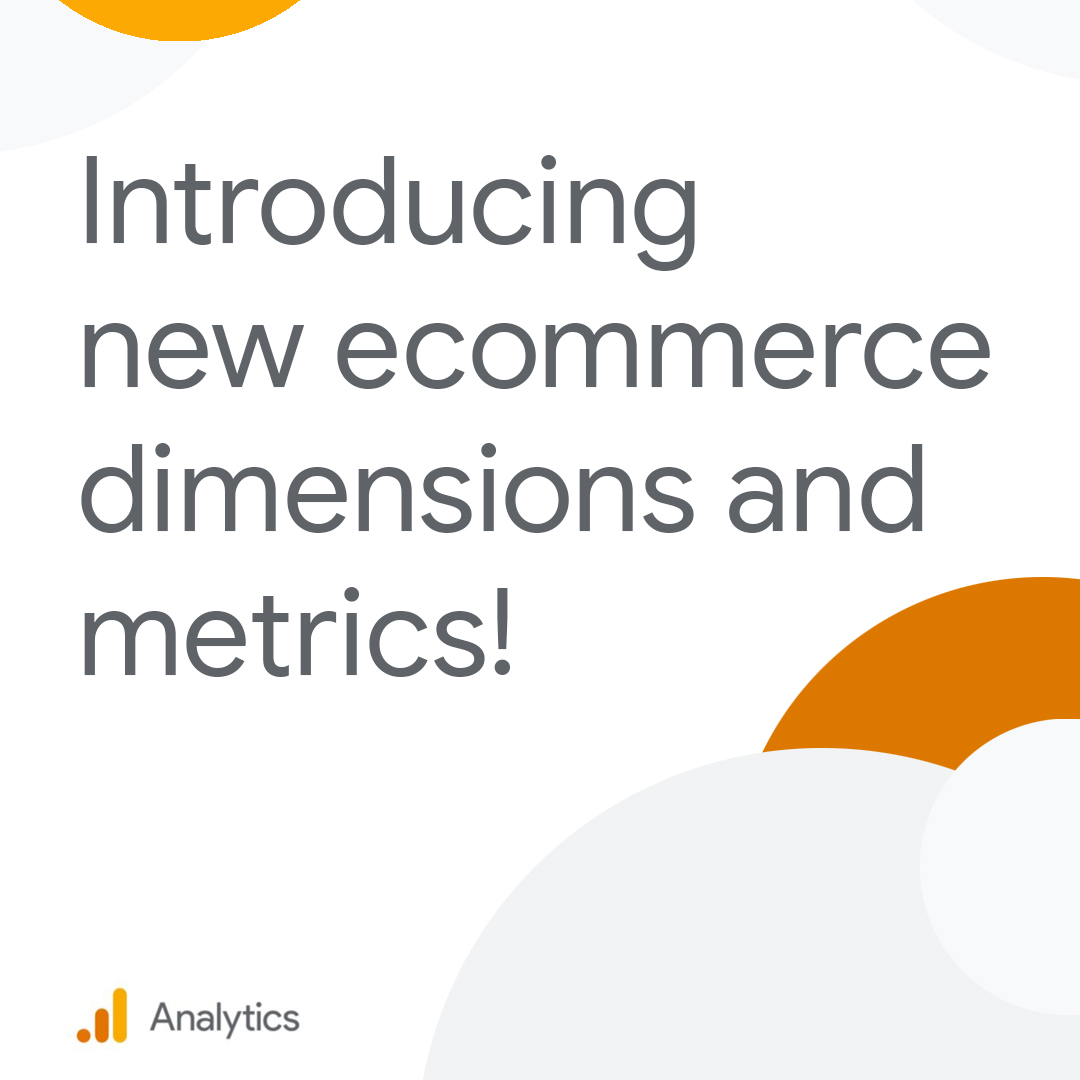 googleanalytics's tweet photo. New ecommerce metrics are available in Google Analytics 4!

Check them out in the Explorations and the Data API → https://t.co/yh2ijz29Ut https://t.co/VgfYntpPkS