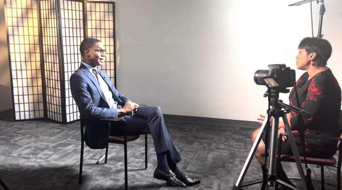 UNCF_Cleveland's tweet photo. Danita Harris sits down with Mayor Bibb to discuss the importance and  impact of the UNCF Mayor's Luncheon. This event helps support underrepresented students attend and graduate from college

Register now: https://t.co/4CWxmiqLVW https://t.co/XWAIP0dD54
