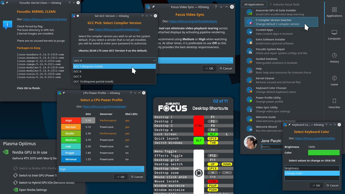KubuntuF's tweet photo. Tools, tools, and more tools! We strive to make working on a #KubuntuFocus easy with helpful tools at your fingertips.
See them at: https://t.co/nYWrGD6SmD
#Linux #DevOps #ML #AI #Laptop #Creators #Portable #Engineers #Developers #DateScience https://t.co/eznjbRrh4i