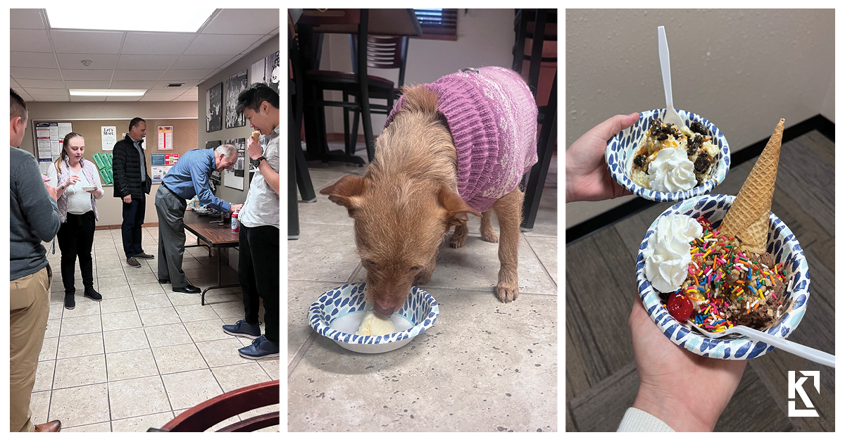 KapurInc's tweet photo. Cones, sundaes, and pup cups! Our Ice Cream Social was enjoyed by all, big and small. A sweet treat and a chat with coworkers always livens a January day. https://t.co/yXgYQIHJ8E