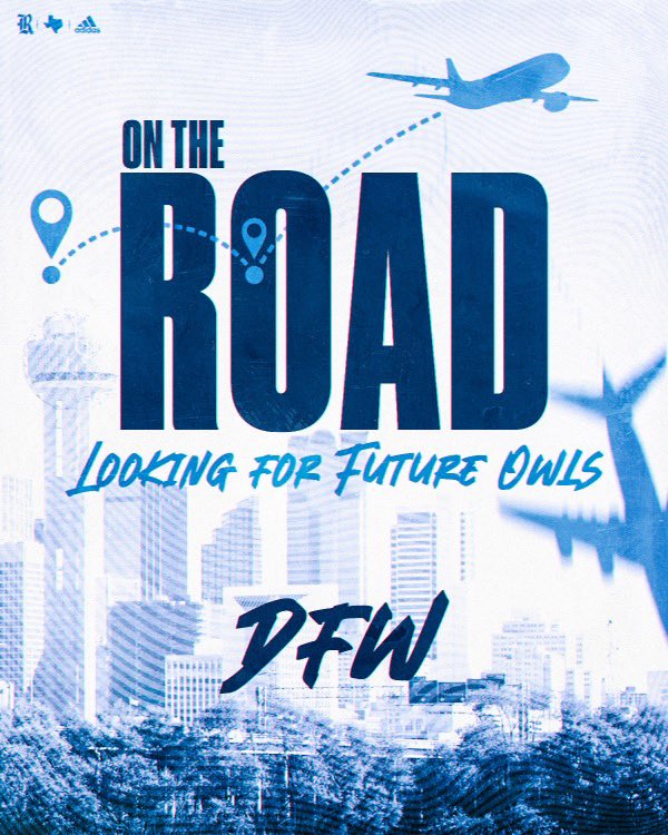 DFW, I’m coming to see you tomorrow! ✈️ 

Who’s Next? 🦉 

#GoOwls x #RFND